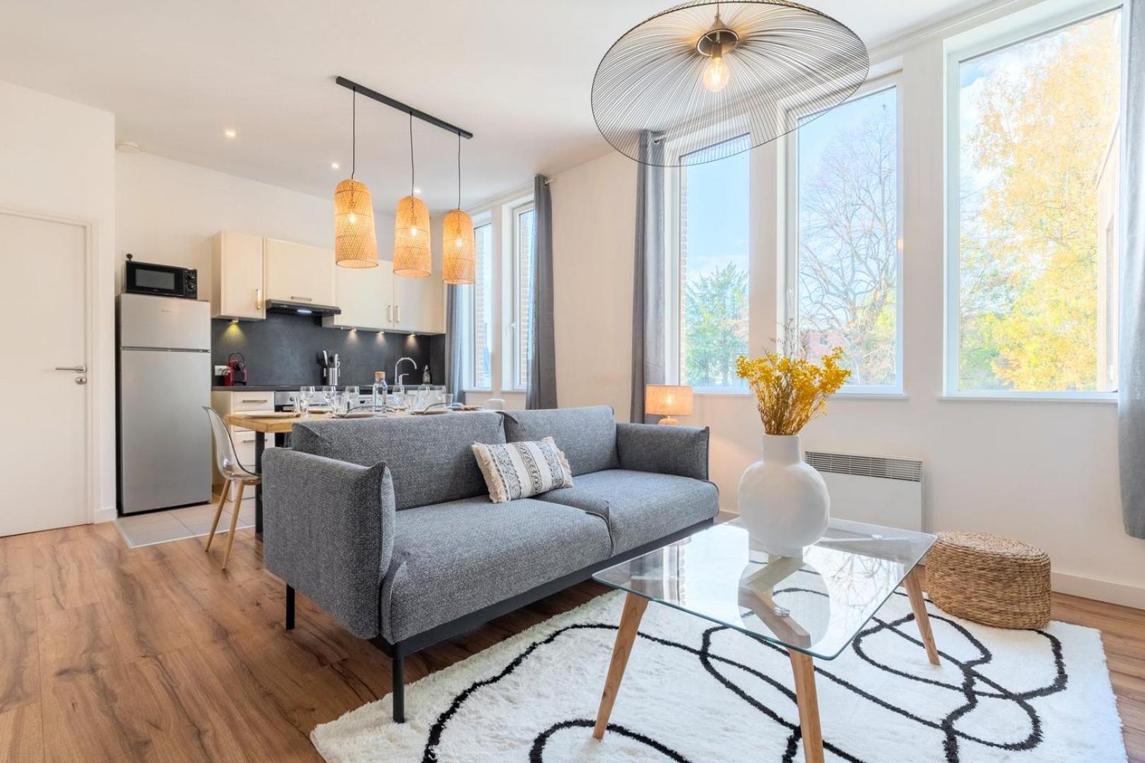 Modern, Quiet 3-Bedroom Apartment With Parking Marcq-en-Baroeul Esterno foto