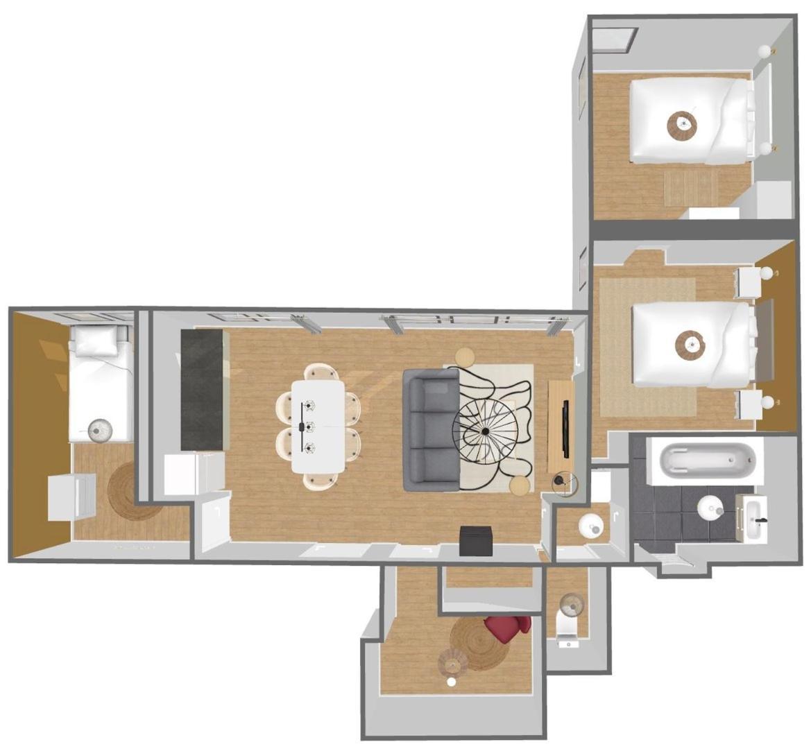 Modern, Quiet 3-Bedroom Apartment With Parking Marcq-en-Baroeul Esterno foto